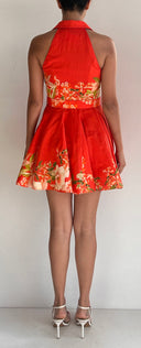 SHORT DRESS WITH BUCKLE BELT