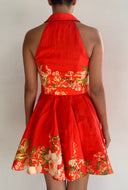SHORT DRESS WITH BUCKLE BELT