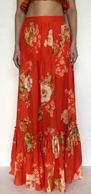 PINTUCK MAXI SKIRT