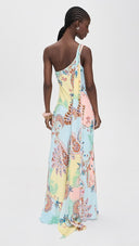 YUTI ONE SHOULDER SASH DRESS